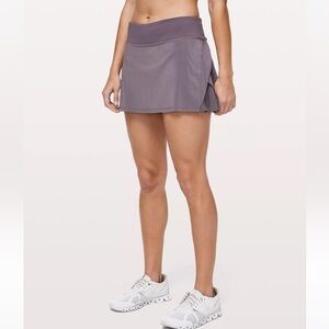 Lululemon Graphite Purple Play Off The Pleats Skirt